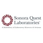 Sonora Quest Laboratories logo with a maroon circular design and text: "A Subsidiary of Laboratory Sciences of Arizona.